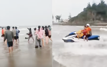 Cứu hai anh em bị sóng cuốn ra xa khi tắm biển Cửa Lò