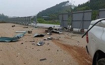 Cán bộ công an tử vong sau khi ô tô va vào rào chắn trên cao tốc Nội Bài - Lào Cai