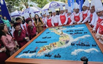 Bản đồ Việt Nam làm từ xôi nước cốt dừa, nặng 600kg