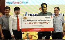 Trúng Vietlott hơn 91 tỉ đồng, nam doanh nhân báo ngay cho vợ