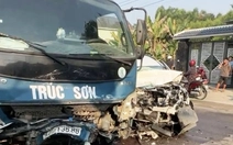 Tai nạn giữa xe tải và ô tô con, 1 người chết