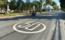 Cách làm hay, cần nhân rộng việc sơn giới hạn tốc độ lên mặt đường