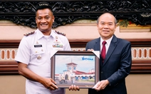 Tàu Hải quân Indonesia cập cảng TP.HCM, củng cố quan hệ Đối tác chiến lược toàn diện