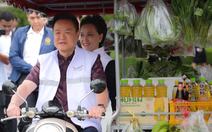 Thủ tướng Anutin lái xe bán hàng rong, kêu gọi 'Người Thái giúp người Thái'