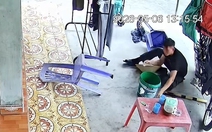 Chàng trai hút thuốc lào say ngã cắm đầu