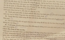 Đề thi kiểm tra cuối kỳ có dấu hiệu lạ: Do sai sót trong quá trình in đề thi