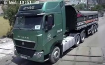 Xử phạt tài xế xe đầu kéo biển số TP.HCM tông gãy cần chắn đường sắt ở Khánh Hòa