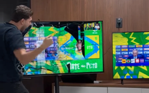 Fan Brazil sung sướng đấm vỡ TV khi Neymar được dự World Cup 2026