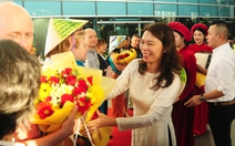 Chuyến bay thẳng đầu tiên từ Moscow đưa 377 khách Nga đến Đà Nẵng