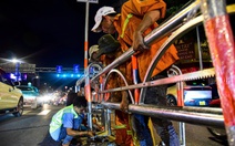 TP.HCM lắp dải phân cách tự động dùng năng lượng mặt trời đầu tiên trên đường Cộng Hòa