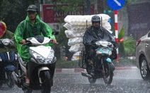 Tối nay 28-5, mưa rào và dông khả năng tiếp diễn ở miền Bắc và Hà Nội