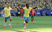 Khoảnh khắc ngôi sao của Vinicius giúp Brazil hòa Morocco ở trận ra quân World Cup 2026