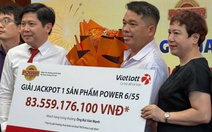 Trúng Vietlott hơn 83,5 tỉ đồng, người đàn ông không đeo mặt nạ