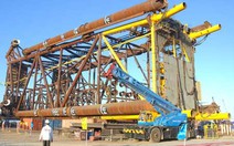 Đóng thành công chân đế giàn khoan 4.000 tấn