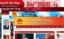 Tràn lan web mạo danh lãnh đạo