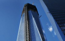 Tháp One World Trade Center đã xây đến tầng 100