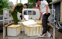 Thu giữ hơn 300kg nội tạng động vật thối