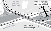 Thiếu cầu vượt qua công viên phần mềm Quang Trung