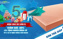 ​Thế Giới Nệm giảm giá đến 35% mừng sinh nhật 5 năm
