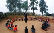 Thương quá thầy trò lớp mầm non mây phủ Dào Cu Nha