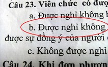 Đề thi viên chức bị lộ đáp án: Vẫn công nhận kết quả