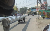 ​Xe ba gác chở hàng khủng