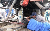 Tàu hỏa tuyến Nam - Bắc trật khỏi đường ray