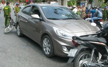 Lái xe bỏ chạy khi bị công an phường kiểm tra