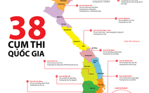 38 cụm thi quốc gia 2015