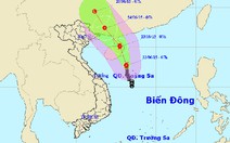 Bão số 1 tiếp tục di chuyển về đảo Hải Nam, Trung Quốc