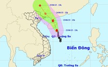 Bão số 1 có thể đổi hướng vào vịnh Bắc bộ và Trung Quốc