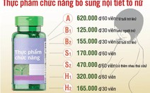 “Mê hồn trận” sản phẩm bổ sung  nội tiết tố nữ