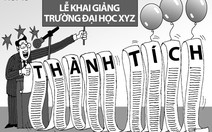 Khai giảng đại học cũng quá khổ