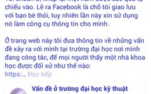 Hoãn họp vụ “giảng viên chê trường trên facebook”