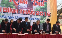 Hà Nội khai bút đầu xuân “thi đua dạy tốt, học tốt”