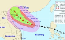 Bão số 7 giật cấp 16 chếch về phía bắc, hướng vào Quảng Ninh