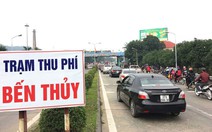 Hơn 100 ôtô “diễu phố” phản đối trạm thu phí Bến Thủy