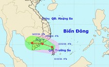 Áp thấp gây gió giật cấp 8 ở Trường Sa, Nam Bộ mưa kéo dài
