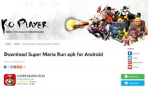 Super Mario Run cho điện thoại Android là mã độc