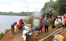 Lật ghe giữa hồ thủy điện, còn ba người mất tích