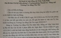 Khiển trách trưởng phòng thanh tra - pháp chế viết bình luận đăng Facebook