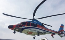 Bay kiểm tra bãi đỗ trực thăng trên nóc tòa nhà Times Square