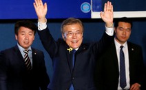 Ông Moon Jae In tuyên bố thắng cử tổng thống Hàn Quốc