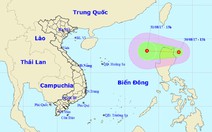 Thêm áp thấp nhiệt đới ngoài Biển Đông