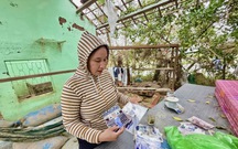 Dân rốn lũ Hòa Thịnh nhà mới sập đang lo sửa giờ lo bão tới