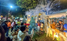 Người dân Đà Nẵng chen chân săn ảnh, đón Noel sớm