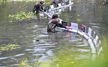 Hàng trăm người vớt rác, ao Song Tân sạch trở lại sau 1 ngày