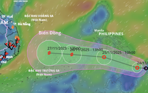 Đêm nay, áp thấp nhiệt đới sẽ vào Biển Đông, sau đó có thể thành bão số 15
