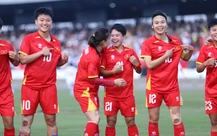 Tuyển nữ Việt Nam - Myanmar (hiệp 1) 2-0: Bích Thùy nâng tỉ số