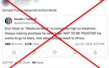Sự thật về loạt bài gây sốc của Tổng thống Trump về tỉ phú Elon Musk